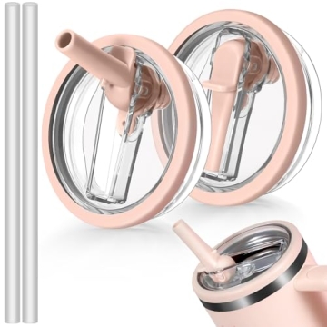 ANTAND 2 Pack 40 oz Tumbler Flip Straw Lid Replacement for Stanley Quencher  H2.0