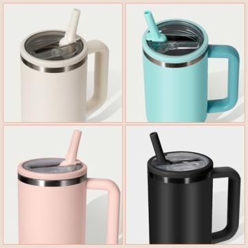 ANTAND 40 oz Tumbler Flip Straw Lid Replacement Pack