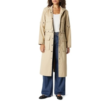 The Drop Women’s Convertible Utility Coat by @takkunda – Style Meets Versatility in Travertine