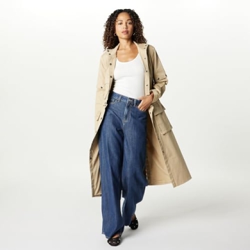 The Drop Women’s Convertible Utility Coat by @takkunda – Style Meets Versatility in Travertine