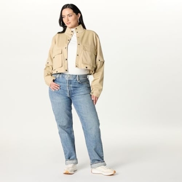 The Drop Women’s Convertible Utility Coat by @takkunda – Style Meets Versatility in Travertine