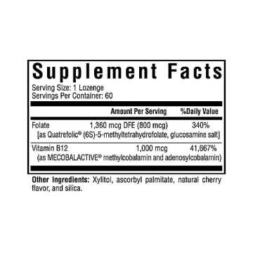 Seeking Health Methyl B12 with L-Methylfolate - MTHFR Support Supplement - Methylation Support Suppl...