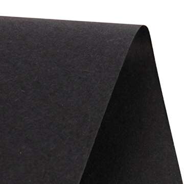 RUSPEPA Black Kraft Paper Roll - 24 inches x 100 feet - Recyclable Paper Perfect for for Crafts, Art...