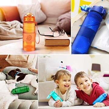 ZORRI Sports Water Bottle - Leak Proof & BPA Free
