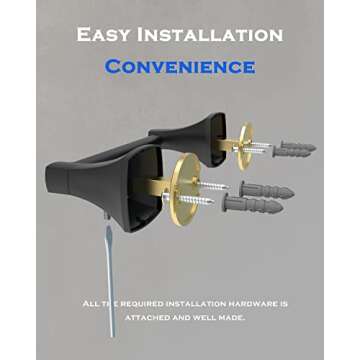 WZRUA Matte Black Toilet Paper Holder Bathroom Double Post Pivoting Tissue Roll Holder Stainless Steel and Zinc Alloy Wall Mount