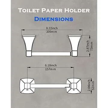 WZRUA Matte Black Toilet Paper Holder Bathroom Double Post Pivoting Tissue Roll Holder Stainless Steel and Zinc Alloy Wall Mount