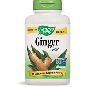Nature's Way Premium Formal Ginger Root, 1,100 mg per serving, 180 Vcaps