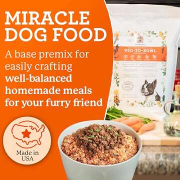 Dr. Harvey's Veg-to-Bowl Fine Ground Dog Food, Human Grade Dehydrated Base Mix for Dogs, Grain Free ...