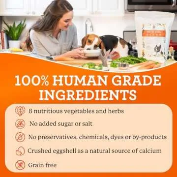 Dr. Harvey's Veg-to-Bowl Fine Ground Dog Food, Human Grade Dehydrated Base Mix for Dogs, Grain Free Holistic Mix for Small Dogs (3 Pounds)