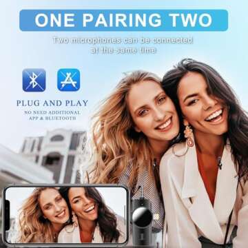 vvituaC Mini Wireless Lavalier Microphone for iPhone