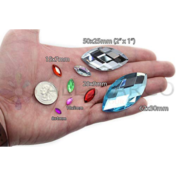 Allstarco Sapphire Rhinestones for Crafts & Jewelry Making