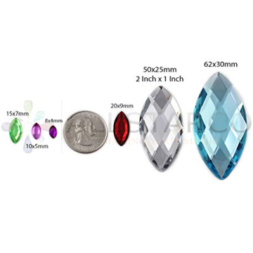 Allstarco Sapphire Rhinestones for Crafts & Jewelry Making