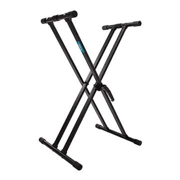Arturia KeyLab Essential 49 Keyboard Controller Bundle with X Stand, Sustain Pedal, and 4-Port 3.0 USB Hub (4 Items)