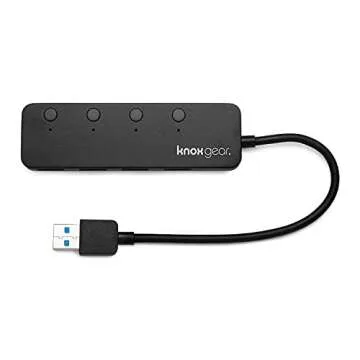 Arturia KeyLab Essential 49 Keyboard Controller Bundle with X Stand, Sustain Pedal, and 4-Port 3.0 USB Hub (4 Items)