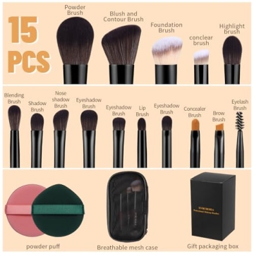 Travel Makeup Brush Set for Effortless Beauty On The Go