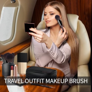 Travel Makeup Brush Set for Effortless Beauty On The Go