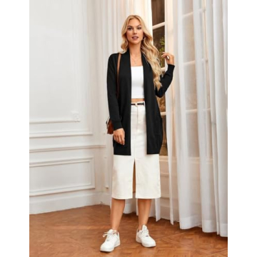 GRACE KARIN Black Cardigan: Stylish, Lightweight, Chic