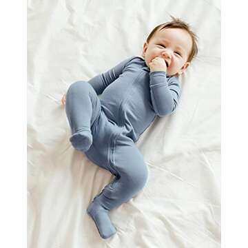 Cozy VAENAIT BABY Solid Footie Pajama for Toddlers