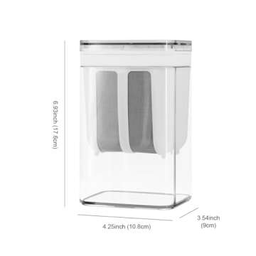 Greek Yogurt Strainer, 1100ml Multi Yoghurt Maker Strainer with Fine Mesh Bag & Lid for Thick Greek ...