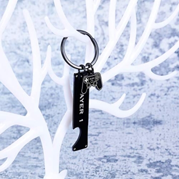 Gamer Couple Keychain - Player 1 & 2 Matching Gift