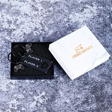 Gamer Couple Keychain - Player 1 & 2 Matching Gift