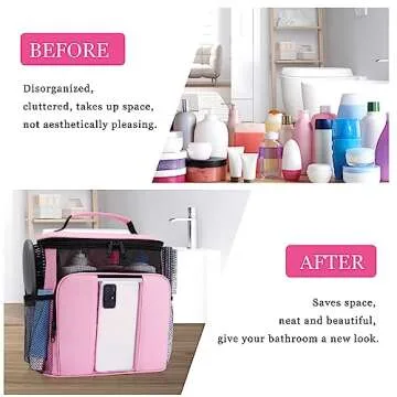 Dorm Room Essentials for College Students Girls,Shower Caddy Portable,College Travel Cruise Ship Essentials Hanging Toiletry Bags for Traveling Women,Shower Bag for Camping,Womens Gifts for Christmas