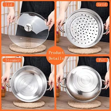 Versatile Stainless Steel Steamer Pot for Healthy Cooking