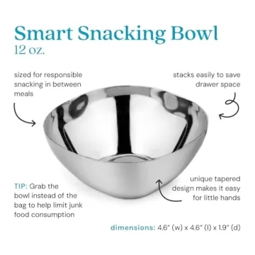 Buy Ahimsa Stainless Steel Snack Bowls for Kids, BPA Free