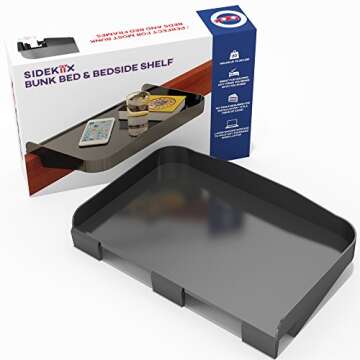 Durable Bedside Shelf for Bunk Beds & Dorms - Easy Assembly