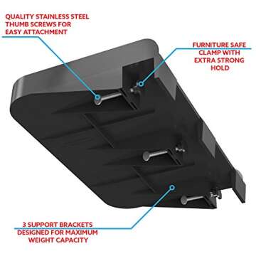 Durable Bedside Shelf for Bunk Beds & Dorms - Easy Assembly