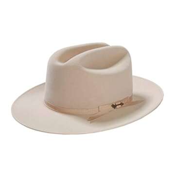 Stetson Royal Deluxe Open Road Hat Silverbelly 7 1/2