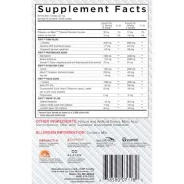 Core Nutritionals Fury V2: Pre-Workout Powder to Maximize Performance in The Gym W/Zum-XR® Caffeine, L-CItruline, and Alpha GPC (40 Scoops) (Strawberry Colada)