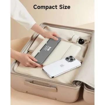 Mini Foldable Bluetooth Keyboard with Magnetic Stand,Aluminum Alloy Mini Quiet Folding Keyboard Portable Lightweight Portable Bluetooth Keyboard Android Rechargeable Keyboard for Tablet,iPad, Phones