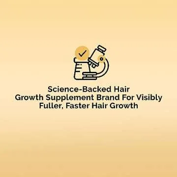Ultrax Labs Hair Growth Supplements with Solubilized Keratin for Visibly Thicker and Stronger Hair, 23 Hair Vitamins, Science Backed Hair Growth Product - 1 Month Supply