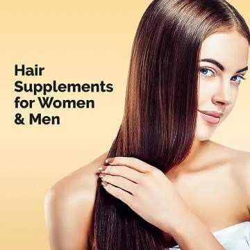 Ultrax Labs Hair Growth Supplements with Solubilized Keratin for Visibly Thicker and Stronger Hair, 23 Hair Vitamins, Science Backed Hair Growth Product - 1 Month Supply