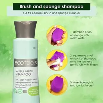 Eco-Friendly Makeup Brush Cleaner - Best Residue Remover