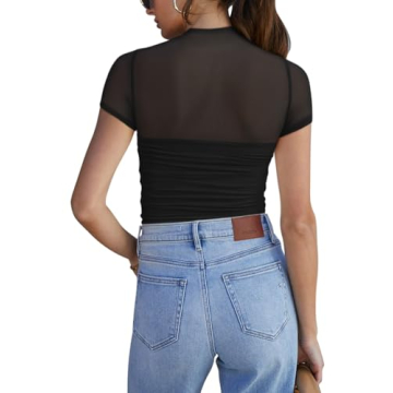 REORIA Sexy Bodysuits for Women Simple Chic Elegance