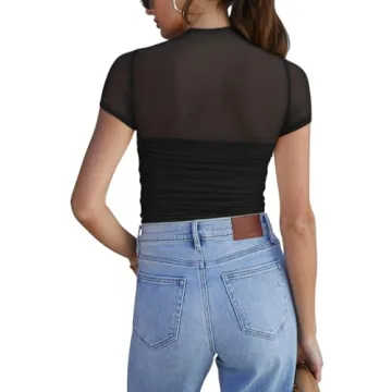 REORIA Sexy Bodysuits for Women Simple Chic Elegance