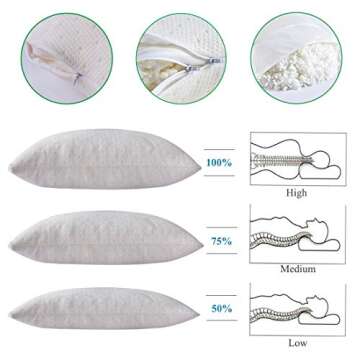 Cooling Memory Foam Pillow Customizable Support for Sleep