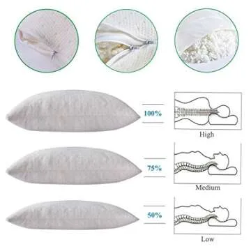 Cooling Memory Foam Pillow Customizable Support for Sleep