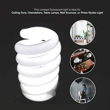 LimoStudio 45W Pure White CFL Bulb for Photography Lighting