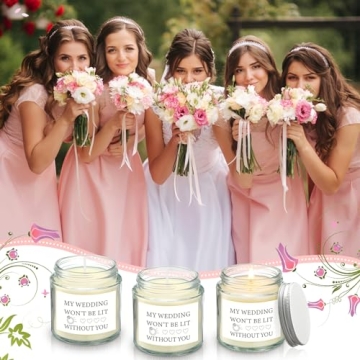Bridesmaid Proposal Gifts - 6 Pcs Candle Set