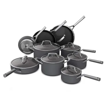 Ninja NeverStick Premium 16-Piece Cookware Set, Black, Non Stick Essentials