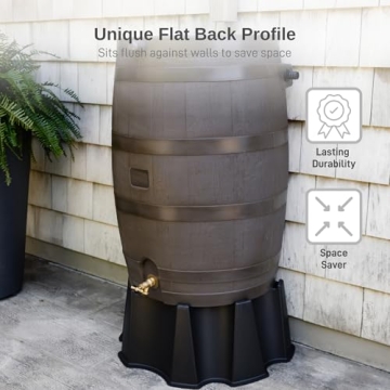 RTS 50-Gallon Rain Water Collection Barrel with Spigot