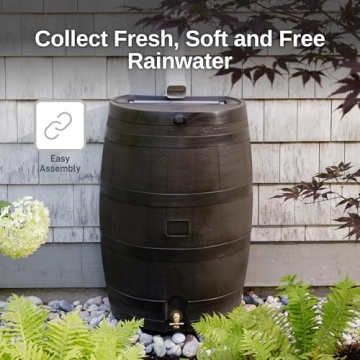 RTS 50-Gallon Rain Water Collection Barrel with Spigot