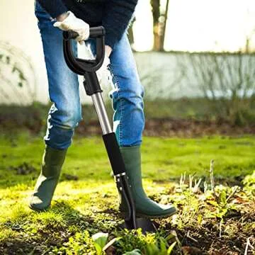 Compact Stainless Steel Garden Shovel for All Ages