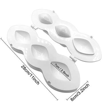 Meatball Mold, Manual Meatloaf Mould Meat Filling Cooking Press Tool, Sturdy DIY Meatball Making Tools for Fried Kibbeh Cake Dessert Mold (7 cm)