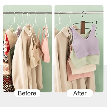 Mkono Tank Top Hanger Set of 2 Space Saving Bra Organizer