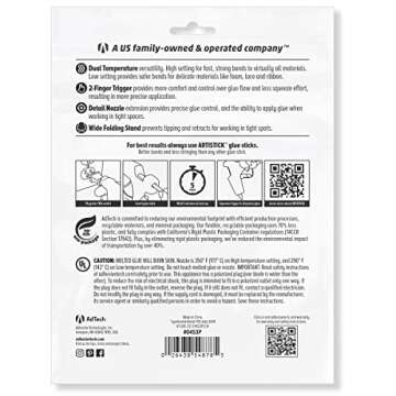 AdTech Premium Full Dual-Temp Hot Glue Gun | High & Low Temp for Strong Bonds on Wood, Fabric, Metal & More | Full-Size Design with 5ft Cord | Perfect for Crafting, DIY & Repairs