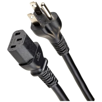 6ft AC Power Cord for Monitors & TVs - Amazon Basics